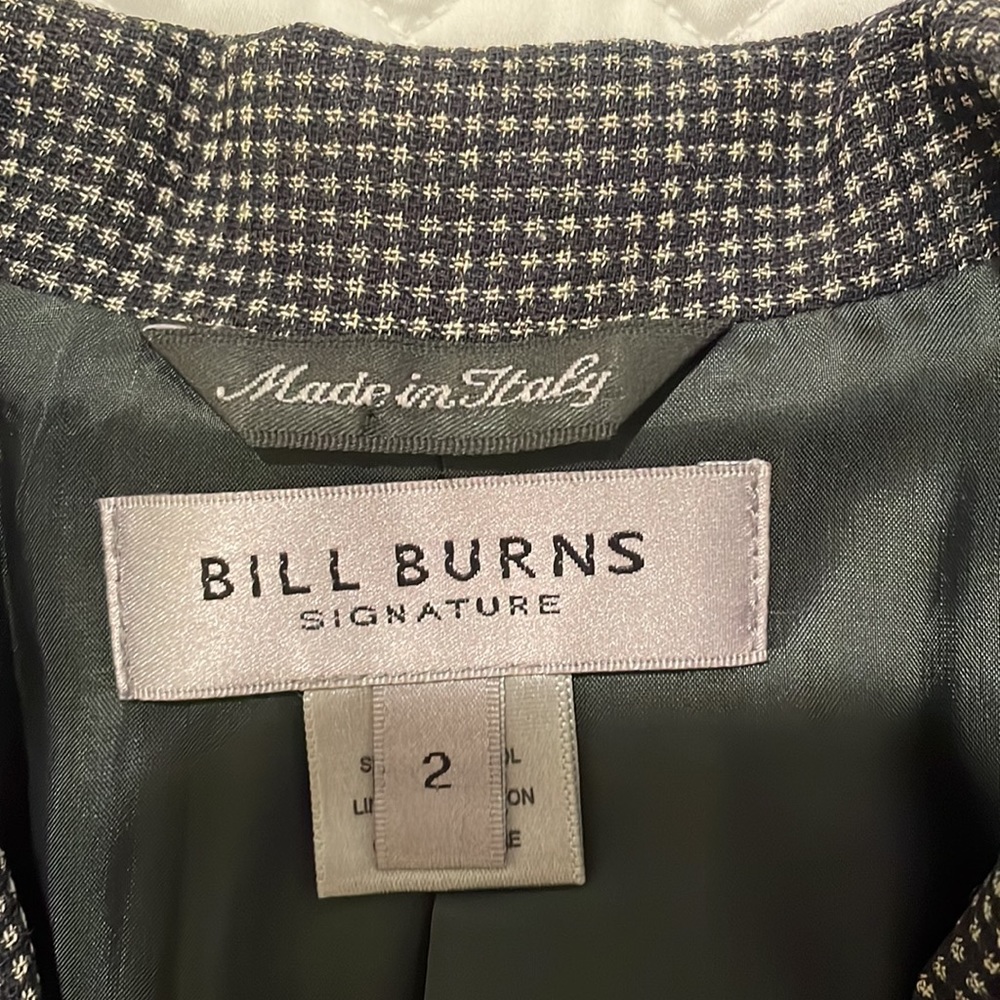 Bill Burns navy wool blazer - Picture 3 of 5